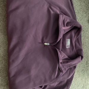 Alpine purple quarter zip sweatshirt